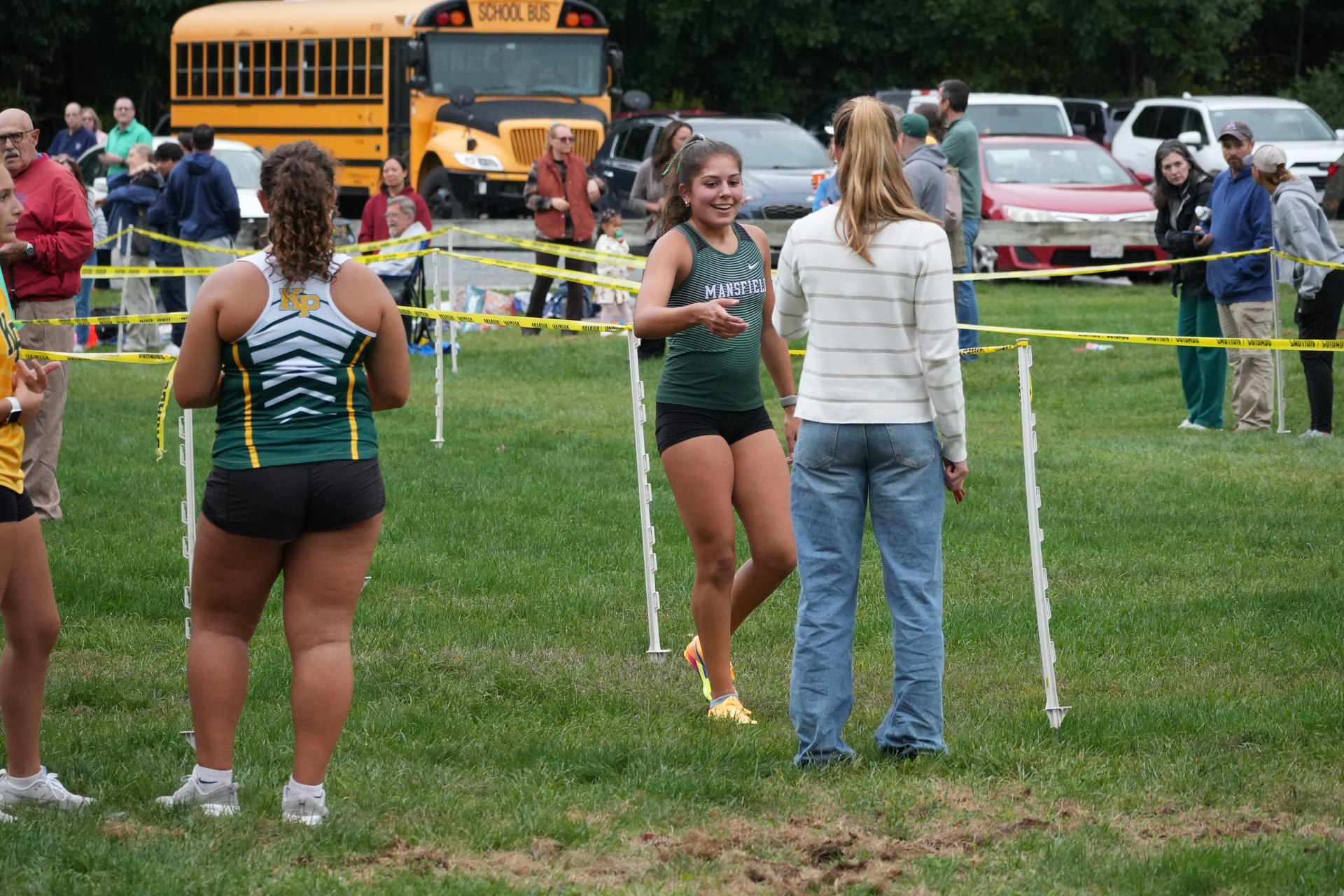 A pause beyond the finish lane.
